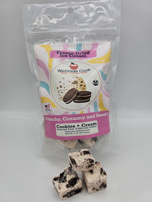Freeze-Dried Vegan Ice Cream | Cookies + Cream Flavor