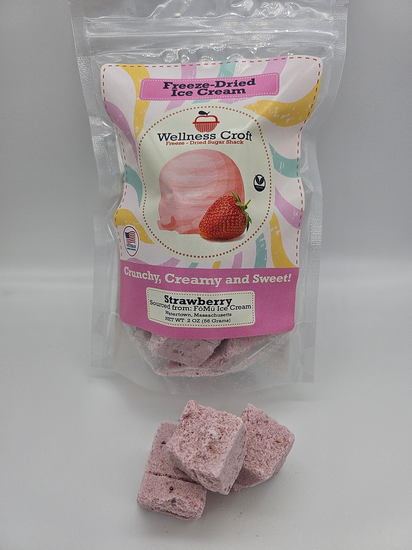 Freeze-Dried Plant Based Vegan Ice Cream | NEW FLAVOR!!! STRAWBERRY