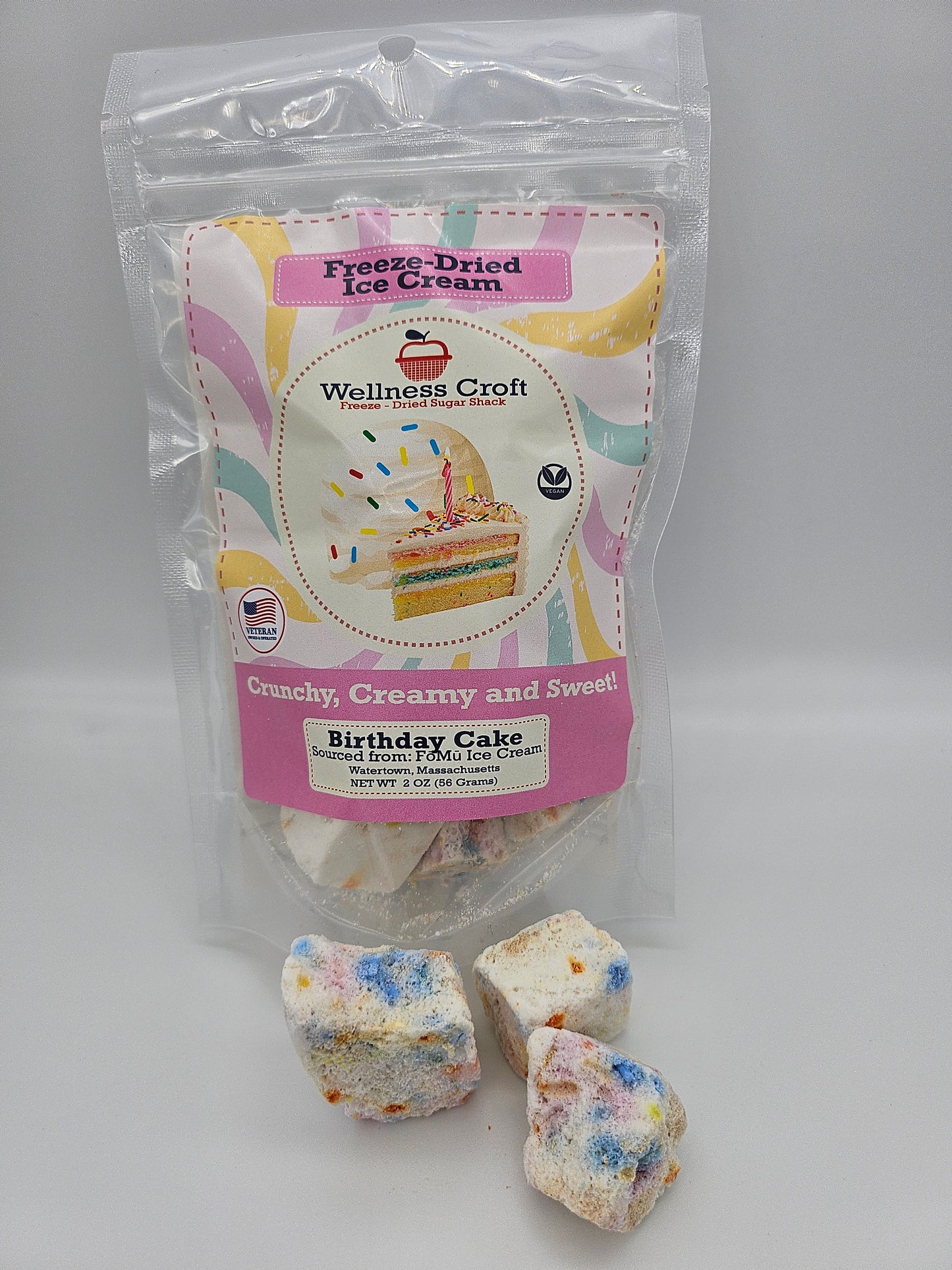 Freeze-Dried Plant Based Vegan Ice Cream | NEW FLAVOR!!! BIRTHDAY CAKE