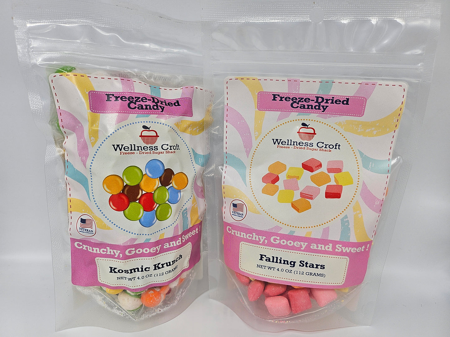 Freeze-Dried Starburst Candy | Wellness Croft Mini Falling Stars