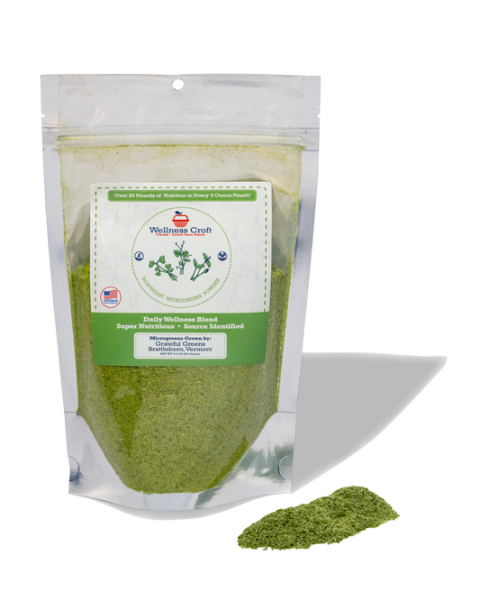 Freeze-Dried Powdered Microgreens Daily Wellness Blend